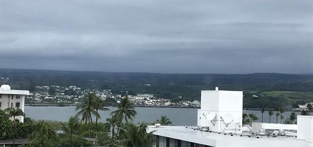 Day1 in Hilo. 69 degrees & liquid sunshine ☔️good for ??. Let’s get to work? #Selfawareness #pushpastfears #adventure #growing #positivethinking #start #hilobay